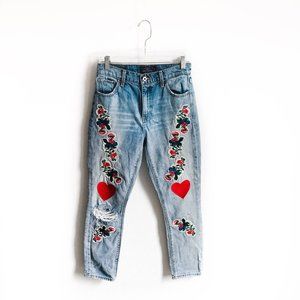 Lucky Brand Bridgette Skinny Embroidered Jeans